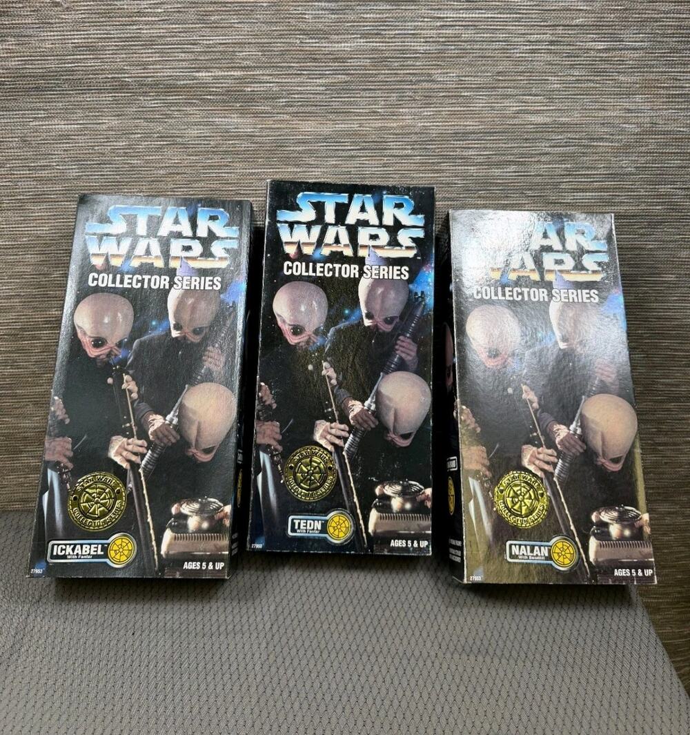 Kenner Star Wars Collector Series Modal Nodes Cantina Band Lot of 3 Sealed 12”